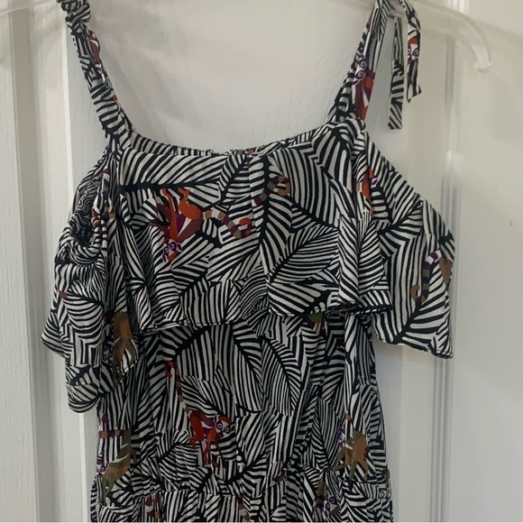 Zara Fun Jungle Animal Print Shorts Romper Women’s Medium - Picture 7 of 16